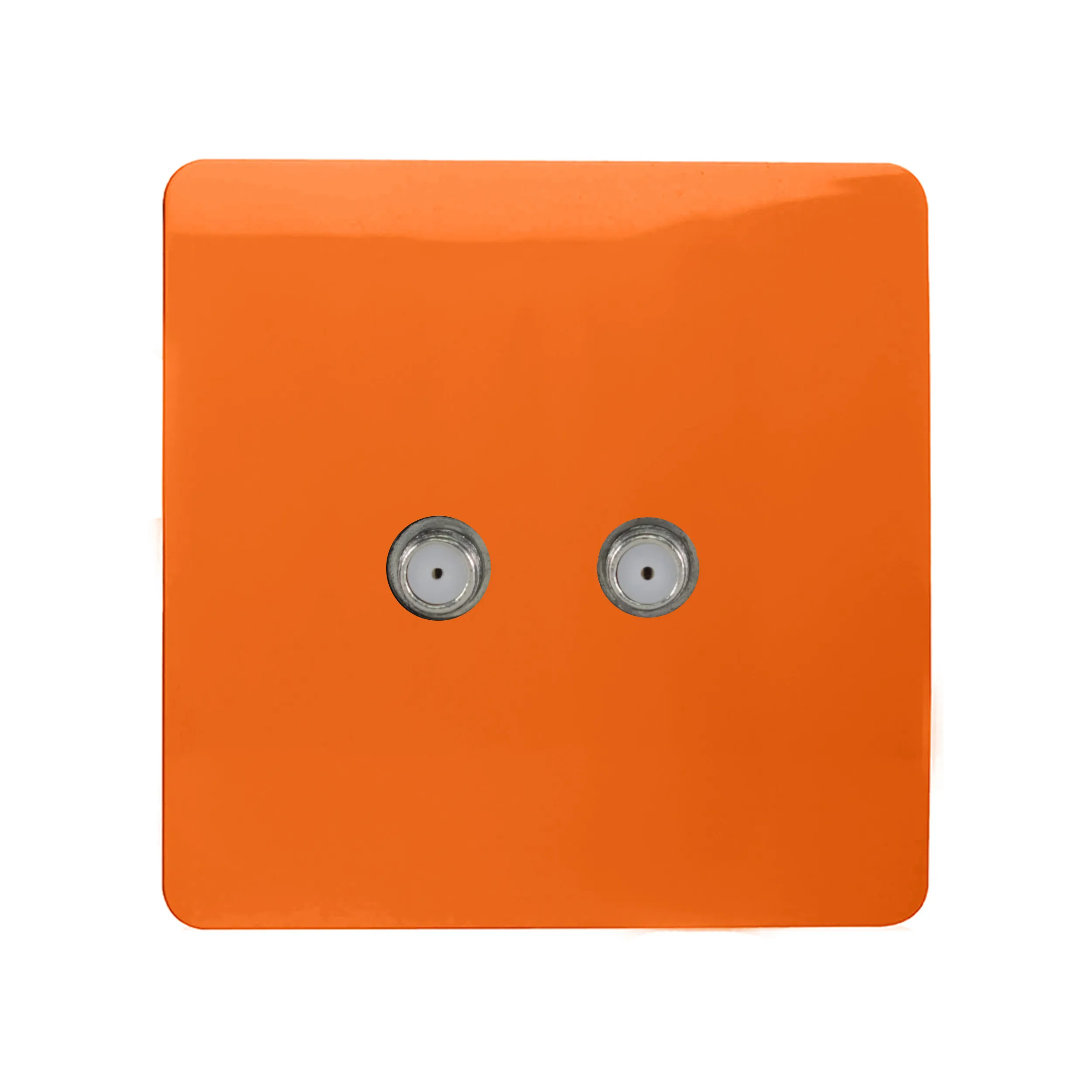 ART-2SATOR  2 Gang F-Type Satellite Televison Socket Orange